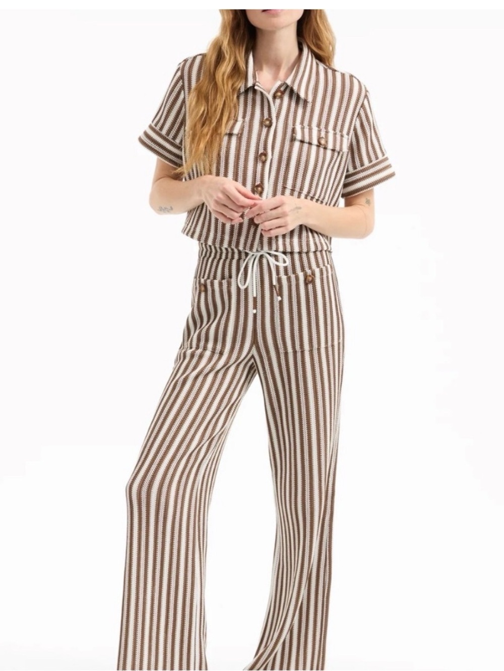 NWT Matching Set - Veronica Beard crocheted top (s) and pant (xs)